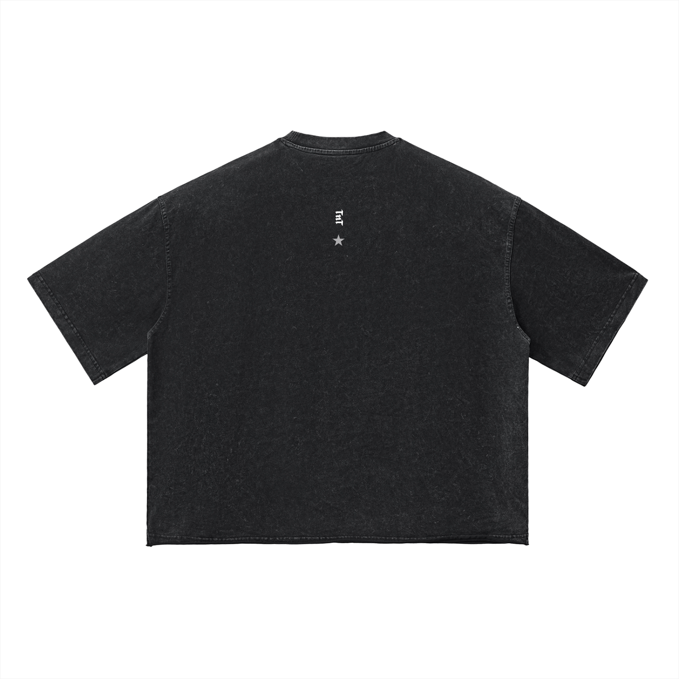 Hibiscus Bloom Oversized Tee – Vintage Black Wash | TÄL
