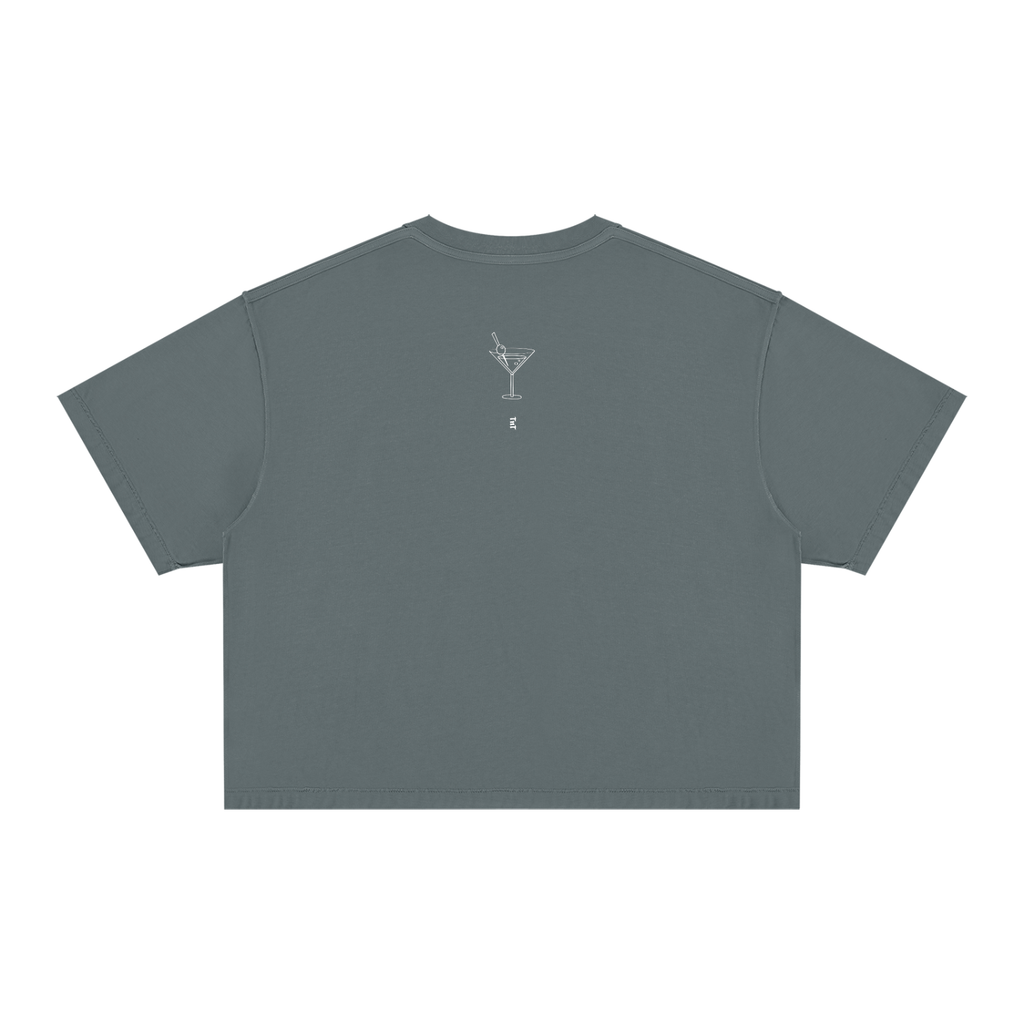 Butterfly Stamp Oversized Tee – Sage Green | TÄL
