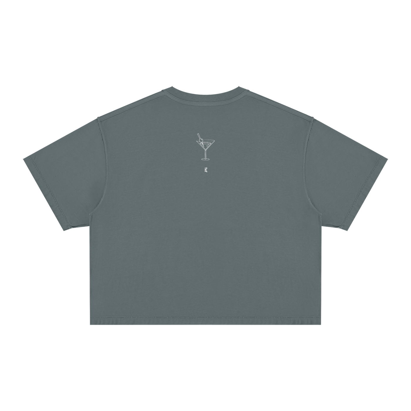 Butterfly Stamp Oversized Tee – Sage Green | TÄL