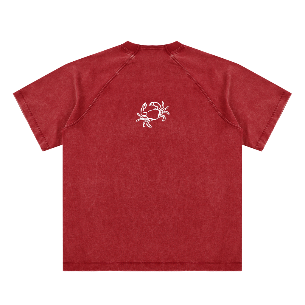 Beach Life Raglan Tee – Red | TÄL