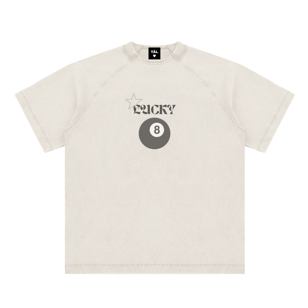 Vintage Wash Raglan T-Shirt - Lucky 8