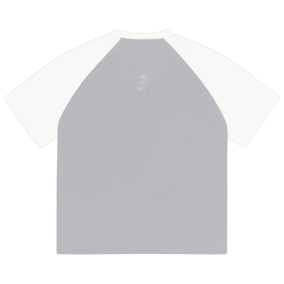 Barbed Heart Raglan Tee – Grey & White | TÄL