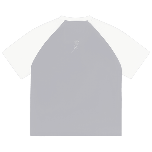 Barbed Heart Raglan Tee – Grey & White | TÄL