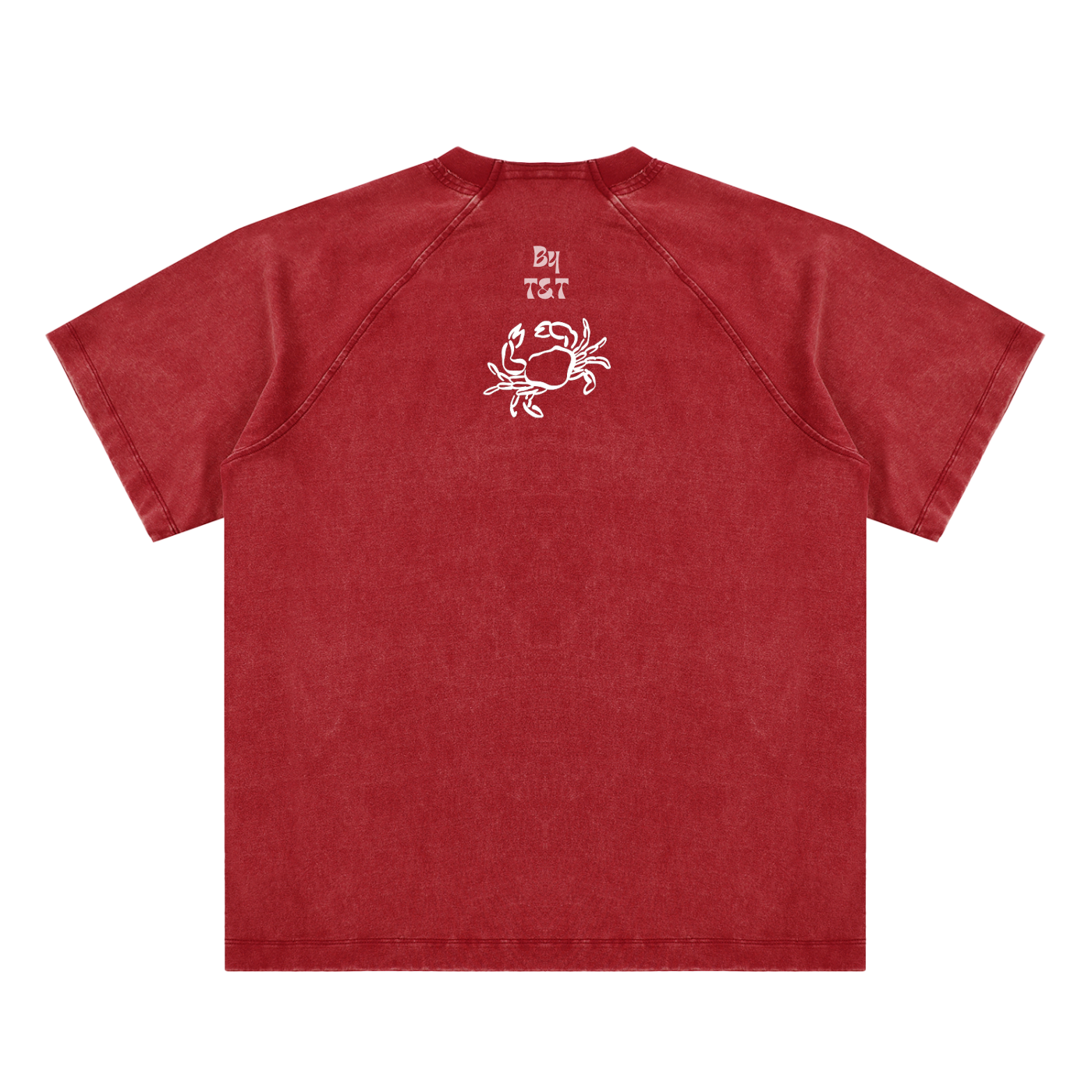 Vintage Washed Raglan Cotton T-Shirt
