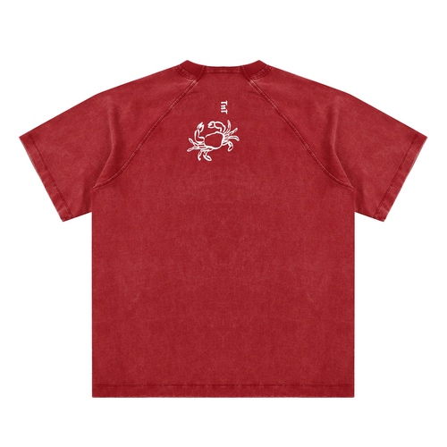 Beach Bloom Raglan Tee – Red | TÄL