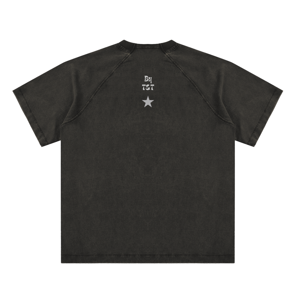 Vintage Wash Raglan T-Shirt - Butterfly Effect