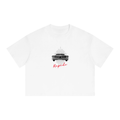 Unisex Boxy Drop Shoulder Crop T-Shirt